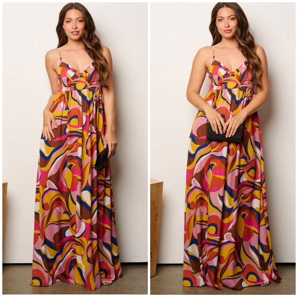 HERS & MINE Gorgeous Sexy Strappy Maxi Dress ! - Picture 3 of 6